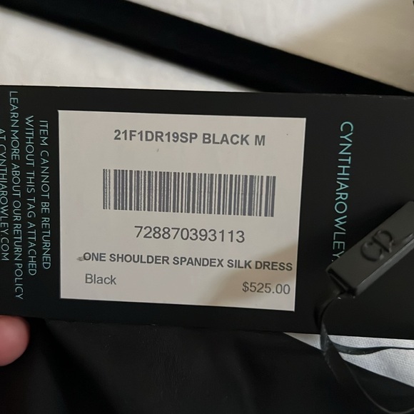 Cynthia Rowley NWT Sailor one shoulder dress - Picture 3 of 10